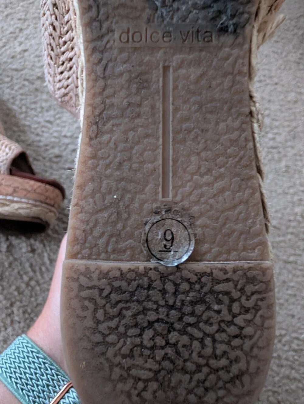 Dolce Vita Natural Woven Cork Platform Wedges